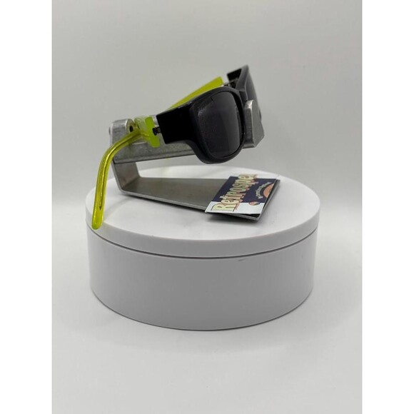 Vintage Y2K Eyeglasses NOS | Narrow Rectangle Style | Grey Sun Lens | Black/Neon - Picture 10 of 10